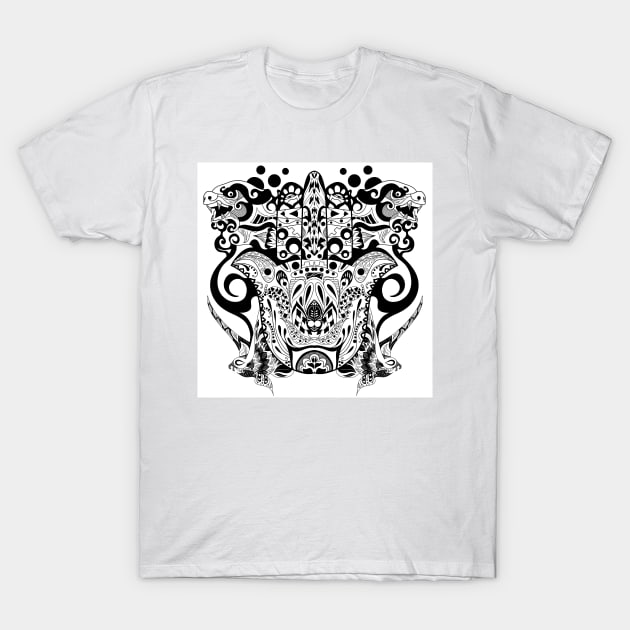 the kaiju mandala hand of god arts T-Shirt by jorge_lebeau